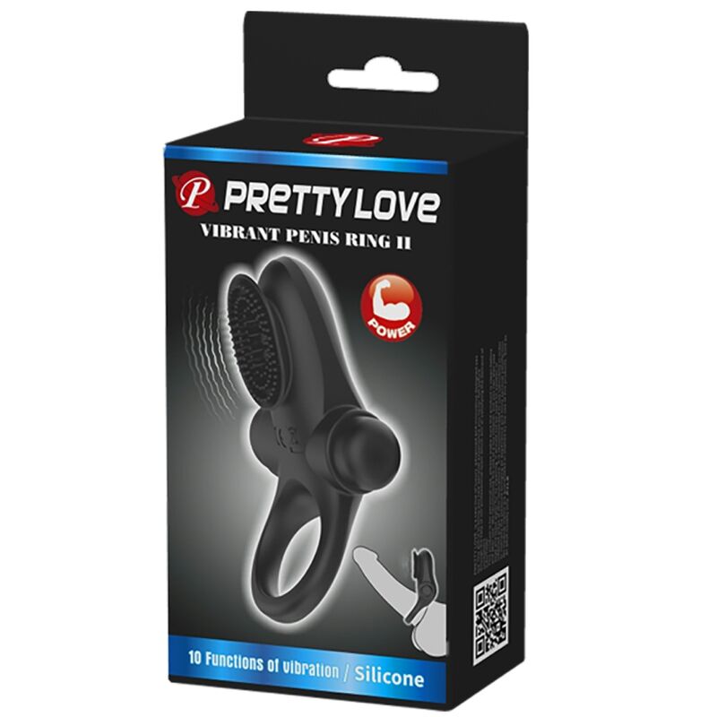 PRETTY LOVE - ANILLO VIBRADOR II PARA PENE NEGRO - Kanerotika SL