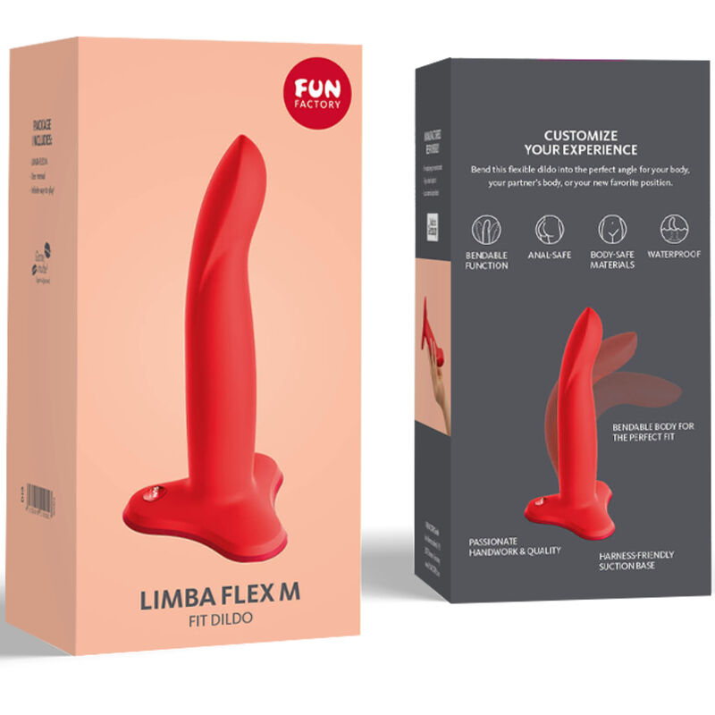 FUN FACTORY - LIMBA CONSOLADOR FLEXIBLE ROJO TALLA M - Kanerotika SL