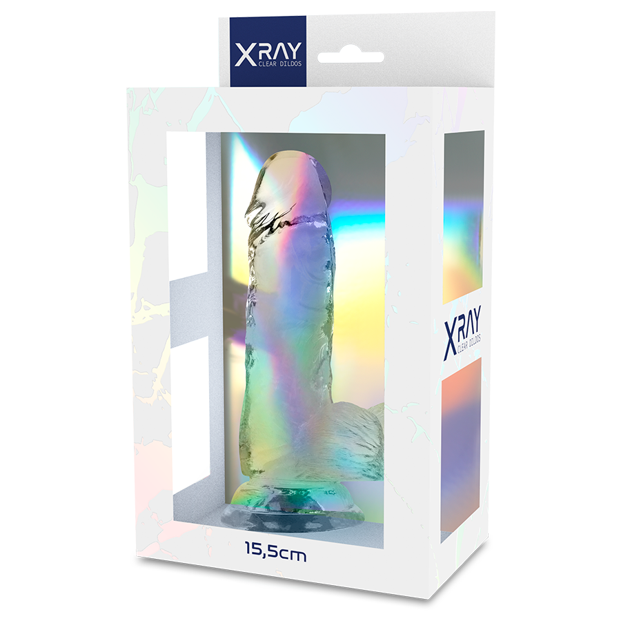 X RAY - CLEAR DILDO REALISTA TRANSPARENTE 15.5 CM -O- 3.5 CM - Kanerotika SL