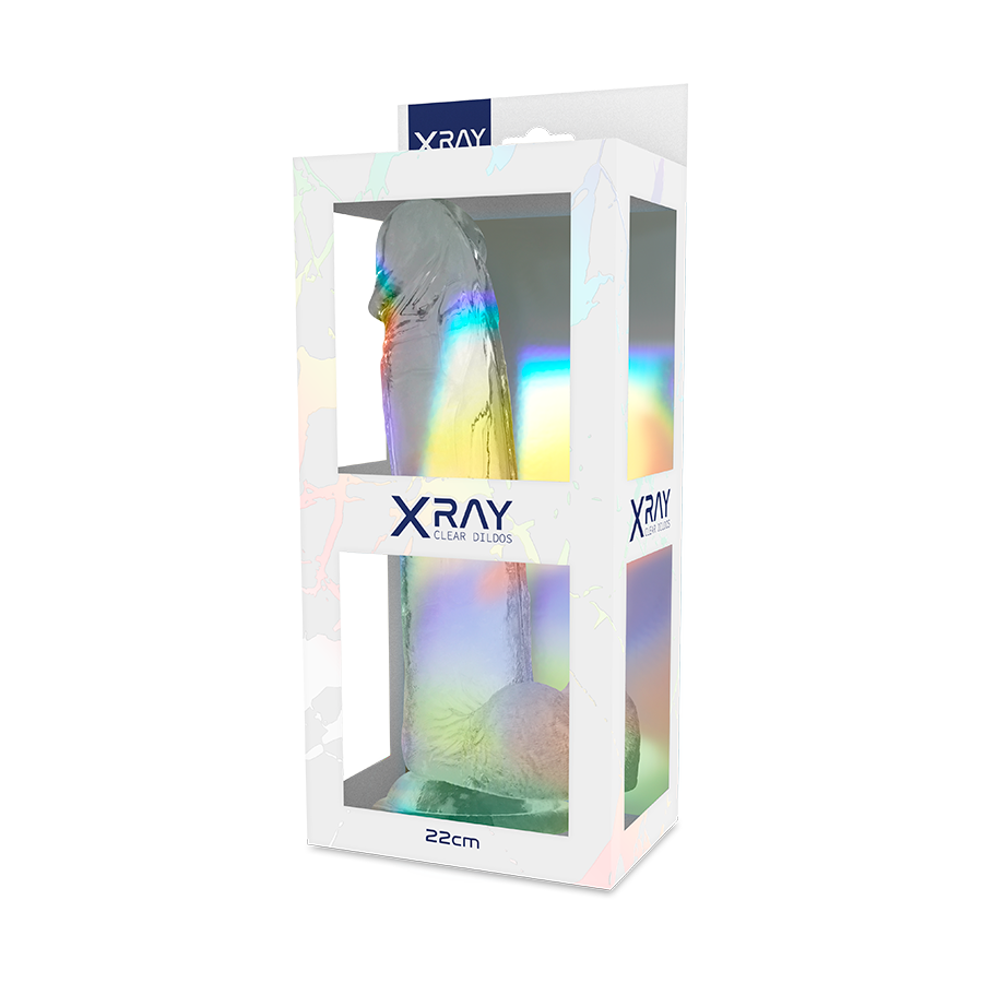 X RAY - CLEAR DILDO REALISTA TRANSPARENTE 22 CM -O- 4.6 CM - Kanerotika SL