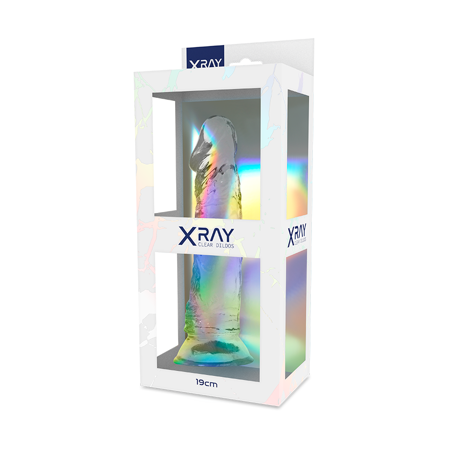 X RAY - CLEAR DILDO TRANSPARENTE 19 CM -O- 4 CM - Kanerotika SL