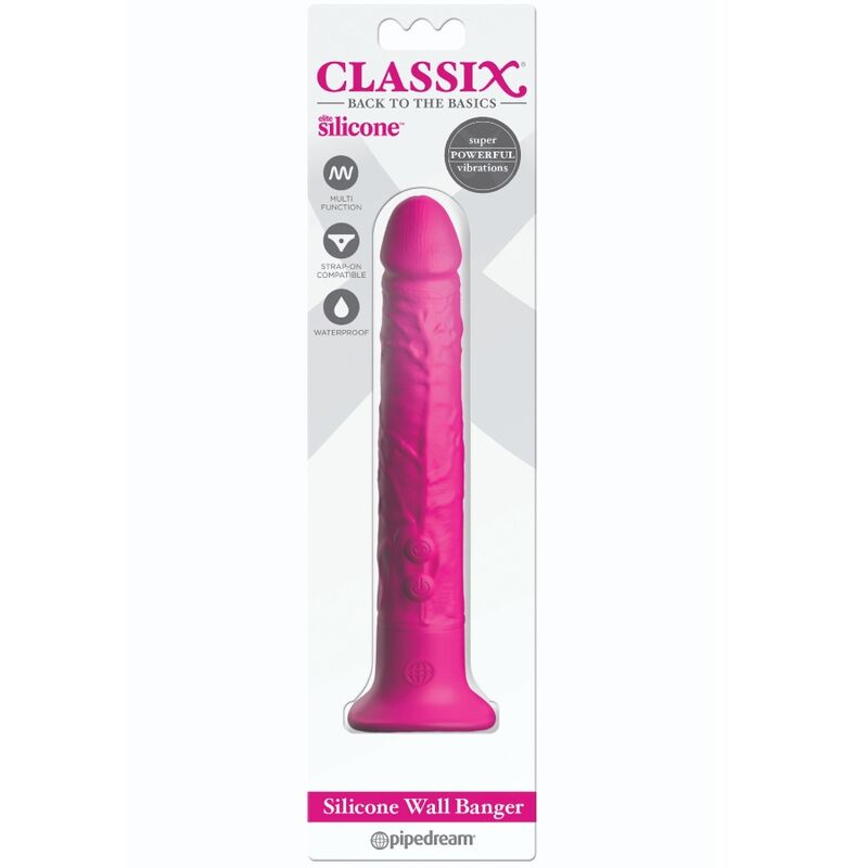 CLASSIX - DILDO WALL BANGER SILICONA 15 CM ROSA - Kanerotika SL