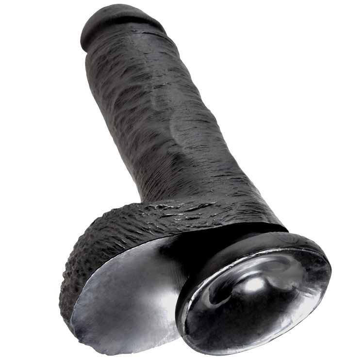 KING COCK - 8 PENE REALISTICO NEGRO 20.3 CM - Kanerotika SL