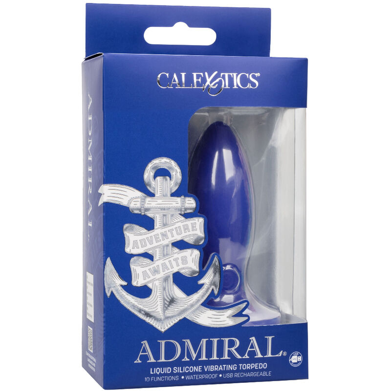 ADMIRAL - TORPEDO PLUG ANAL VIBRADOR AZUL - Kanerotika SL