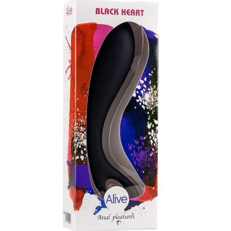 ALIVE - BLACK HEART MASAJEADOR ANAL 15 CM - Kanerotika SL