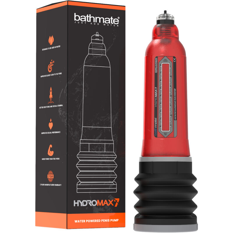 BATHMATE - HYDROMAX 7 BOMBA AUMENTO PENE ROJO - Kanerotika SL