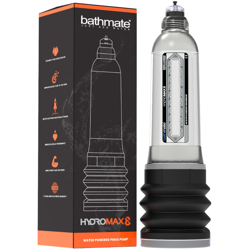 BATHMATE - HYDROMAX 8 TRANSPARENTE - Kanerotika SL