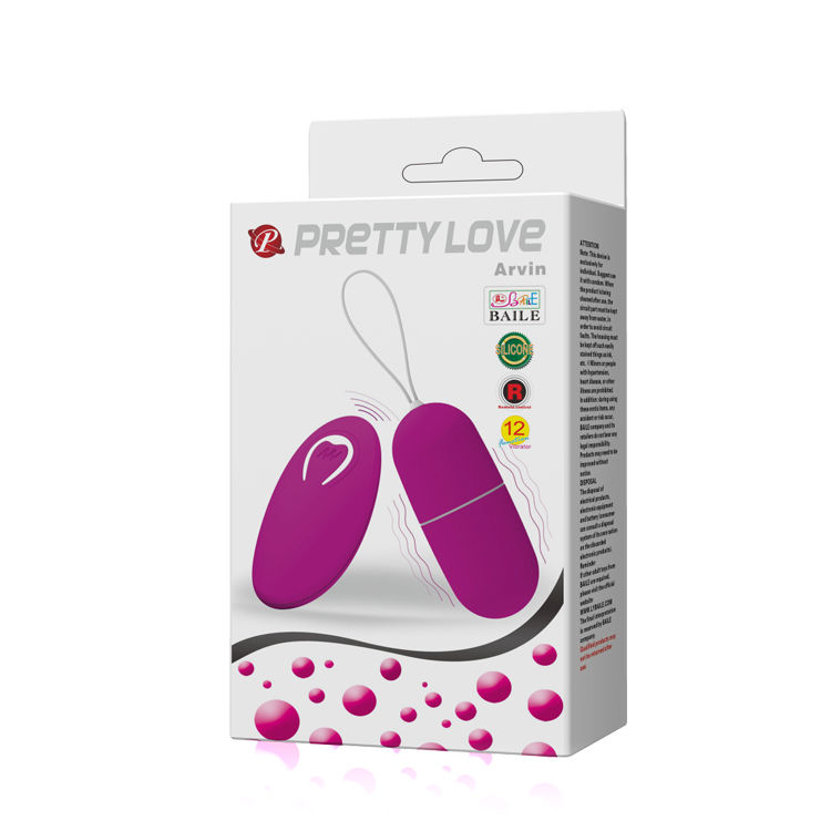 PRETTY LOVE - HUEVO VIBRADOR ARVIN CONTROL REMOTO 12V - Kanerotika SL