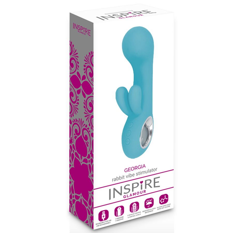 INSPIRE GLAMOUR - GEORGIA VIBRADOR TURQUESA - Kanerotika SL