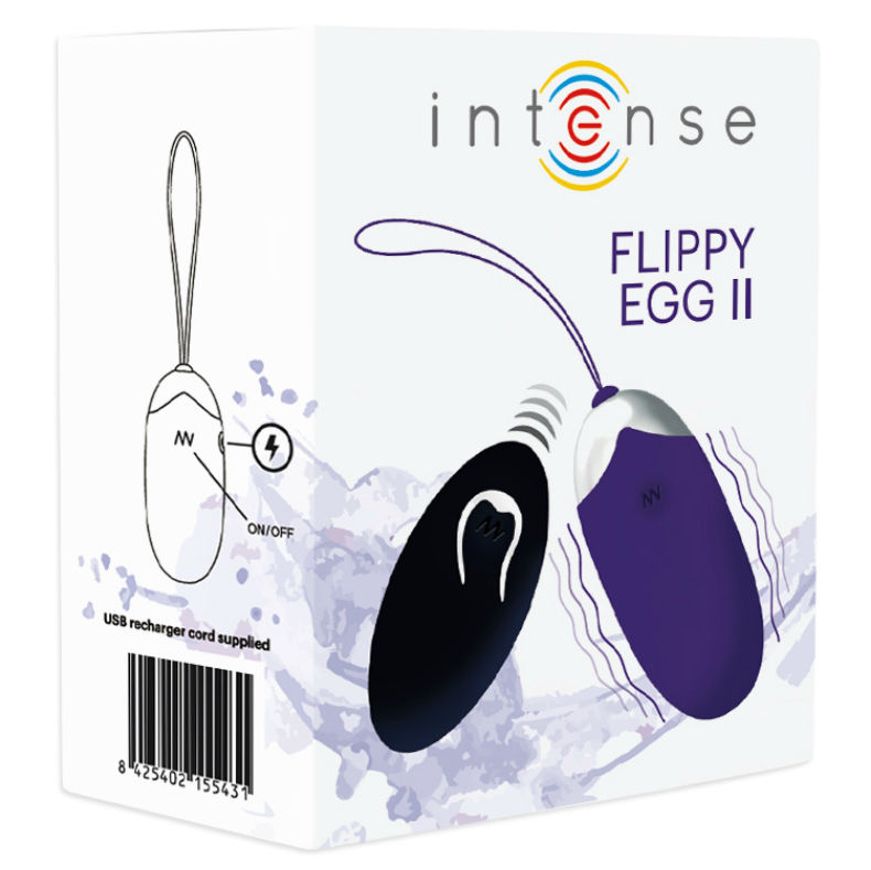 INTENSE - FLIPPY II HUEVO RECARGABLE REMOTO LILA - Kanerotika SL