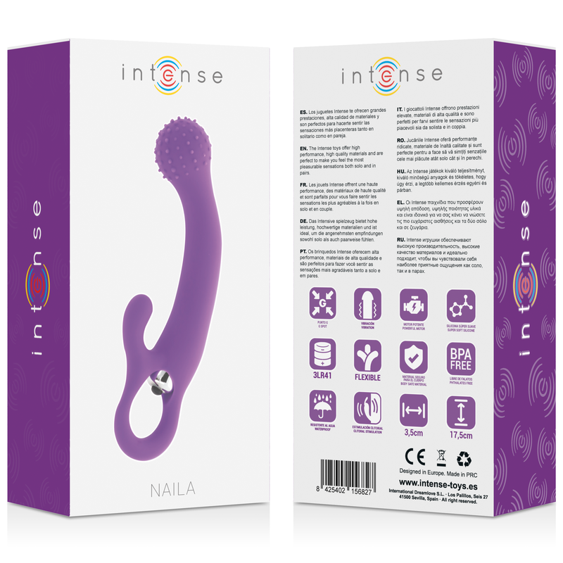 INTENSE - NAILA VIBRATING SILICONE LILA - Kanerotika SL