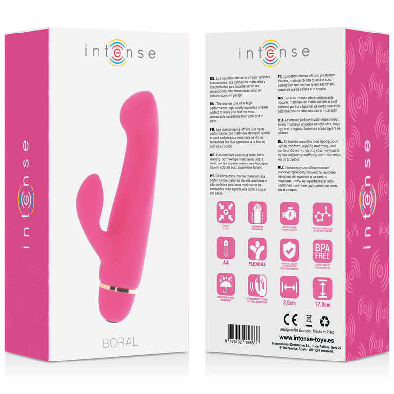 INTENSE - BORAL 20 SPEEDS SILICONE ROSA - Kanerotika SL