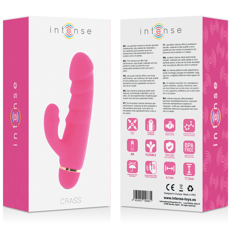 INTENSE - CRASS 20 SPEEDS SILICONE ROSA - Kanerotika SL