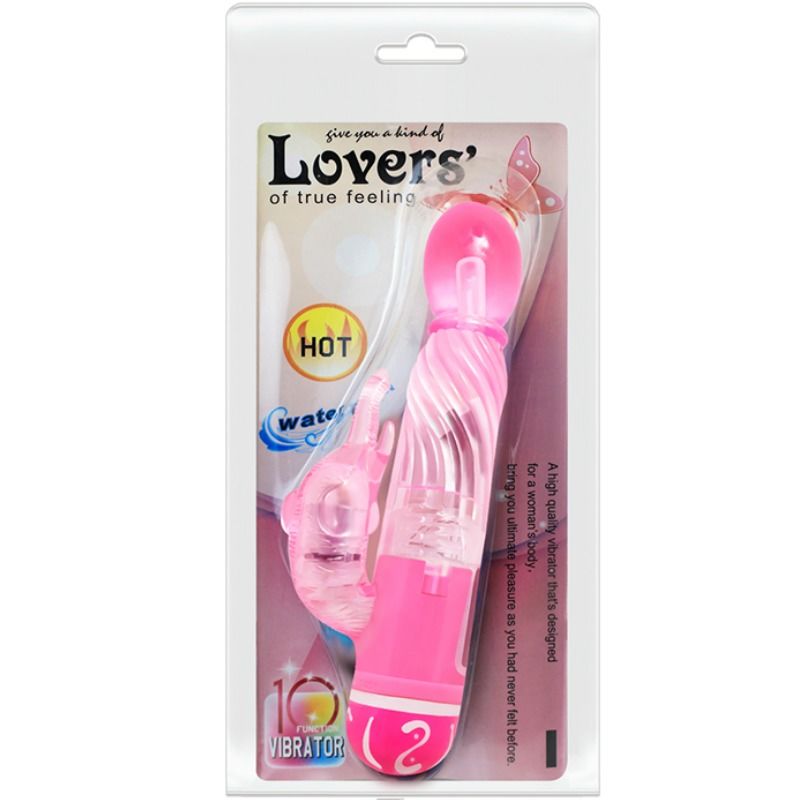 BAILE - VIBRADOR MULTIVELOCIDAD CON ESTIMULADOR ROSA - Kanerotika SL