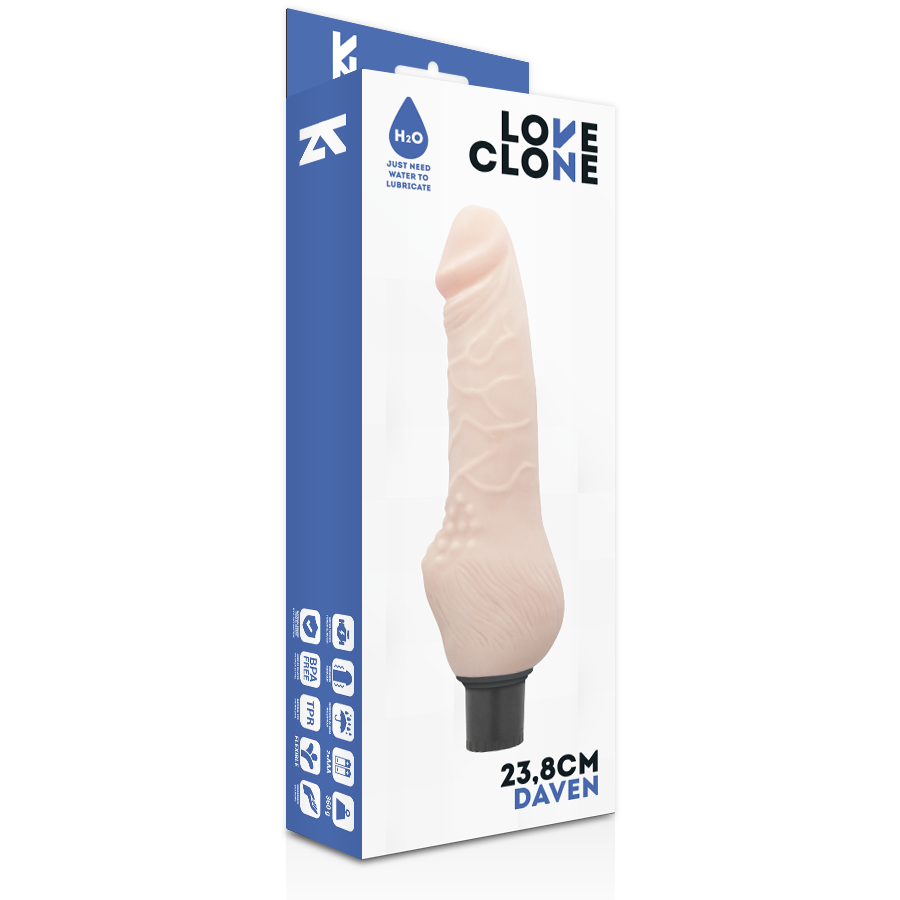 LOVECLONE - DAVEN SELF LUBRICATION REALISTICO 23.8 CM -O- 3.8 CM - Kanerotika SL