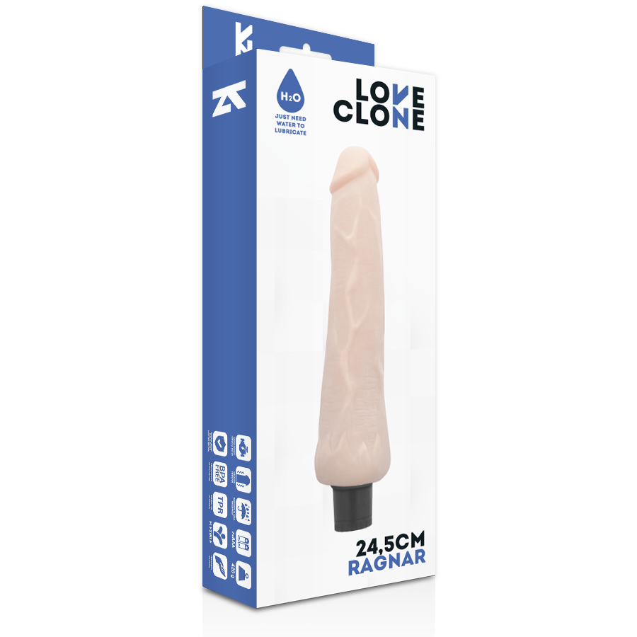 LOVECLONE - RAGNAR SELF LUBRICATION VIBRADOR 24.5 CM -O- 3.5 CM - Kanerotika SL