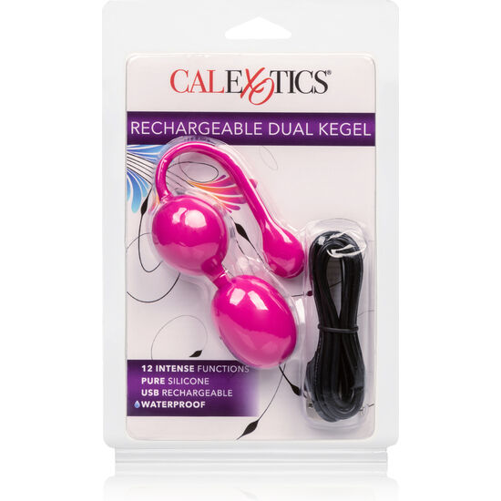 CALIFORNIA EXOTICS - BOLAS DUAL KEGEL RECARGABLES ROSA - Kanerotika SL