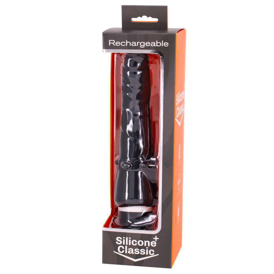 SEVEN CREATIONS - VIBRADOR RECARGABLE NEGRO 7V 20 CM - Kanerotika SL