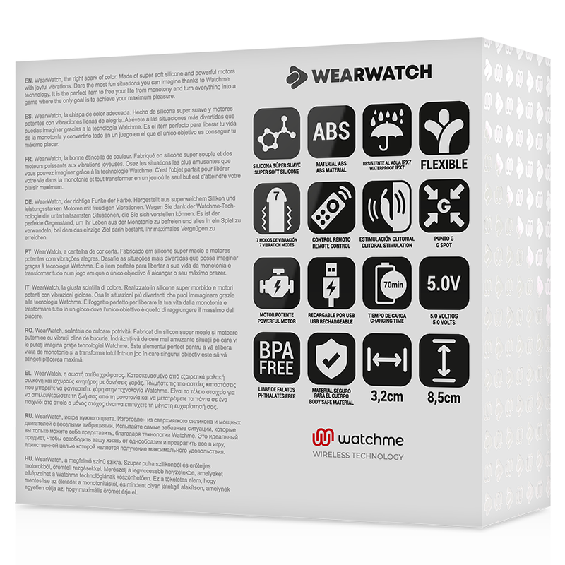 WEARWATCH - VIBRADOR DUAL TECHNOLOGY WATCHME AÑIL/NÍVEO - Kanerotika SL