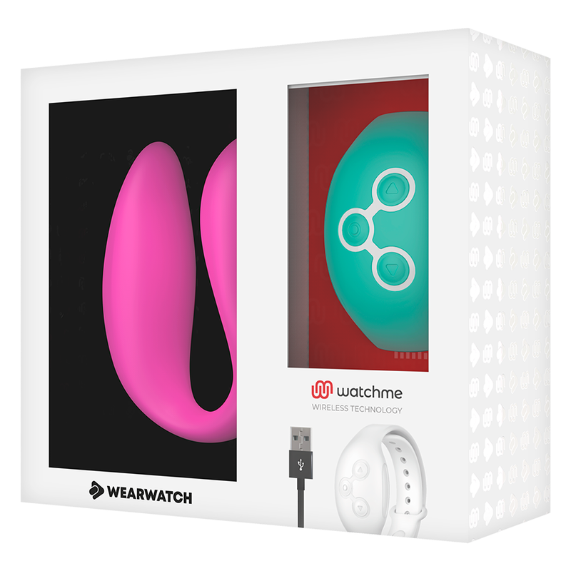 WEARWATCH - VIBRADOR DUAL TECHNOLOGY WATCHME FUCSIA / AGUA MARINA - Kanerotika SL