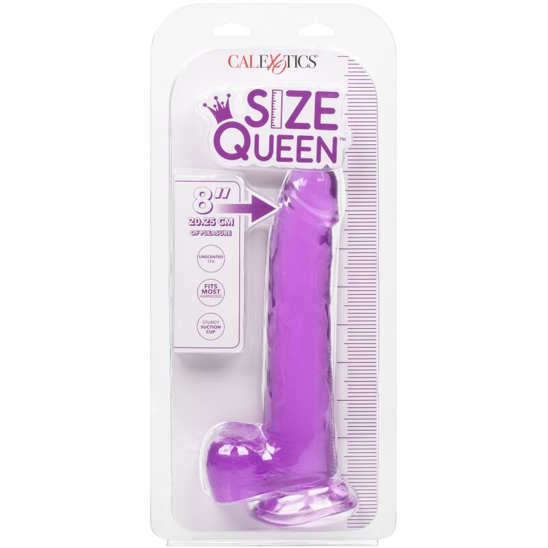 CALIFORNIA EXOTICS - SIZE QUEEN DILDO LILA 20.3 CM - Kanerotika SL