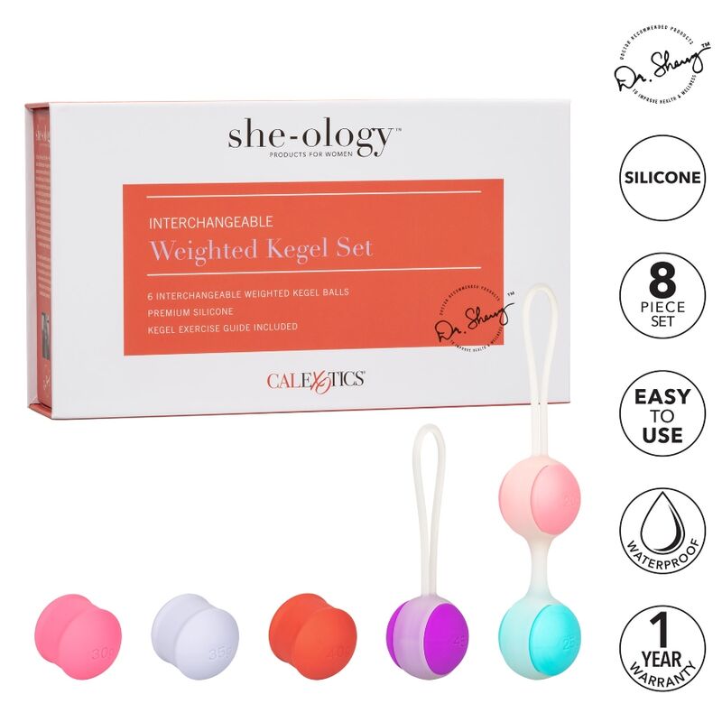 CALIFORNIA EXOTICS - SHE-OLOGY SET BOLAS KEGEL INTERCAMBIABLES - Kanerotika SL