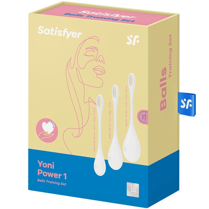 SATISFYER - YONI POWER 1 KIT DE ENTRENAMIENTO BLANCO - Kanerotika SL