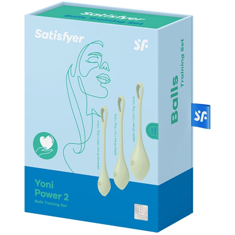 SATISFYER - YONI POWER 2 KIT DE ENTRENAMIENTO VERDE - Kanerotika SL