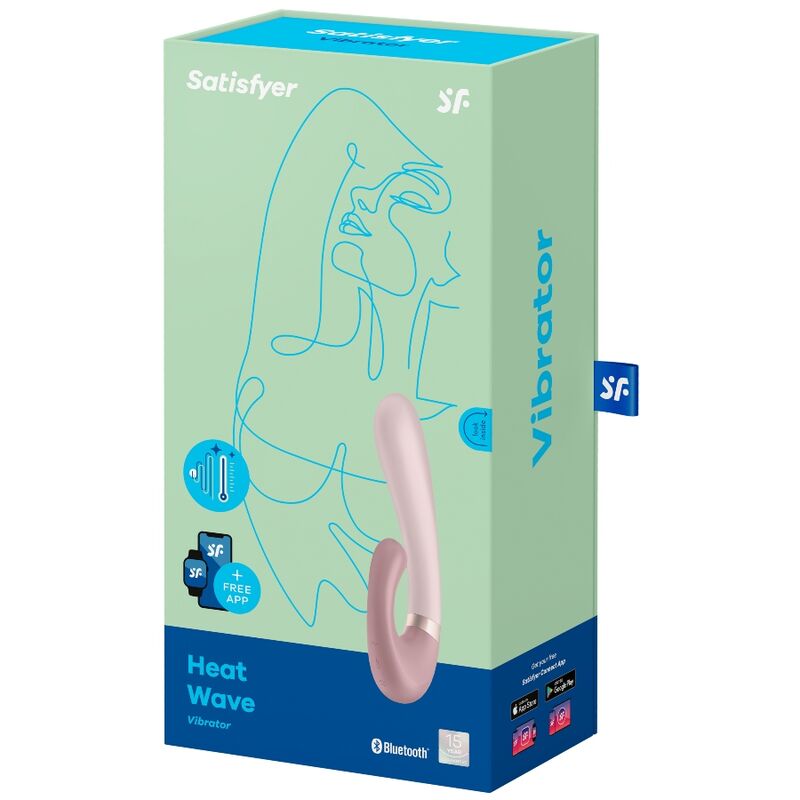 SATISFYER - HEAT WAVE VIBRADOR APP ROSA - Kanerotika SL