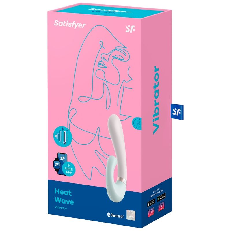 SATISFYER - HEAT WAVE VIBRADOR APP BLANCO - Kanerotika SL