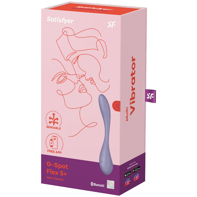 SATISFYER - G-SPOT FLEX 5 MULTI VIBRADOR LILA - Kanerotika SL