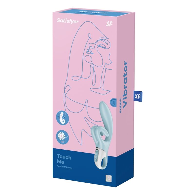 SATISFYER - TOUCH ME VIBRADOR RABBIT AZUL - Kanerotika SL