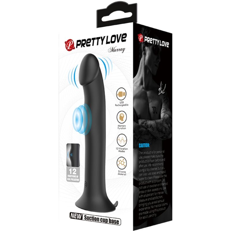 PRETTY LOVE - MURRAY VIBRADOR Y SUCCIONADOR DE CLITORIS NEGRO - Kanerotika SL