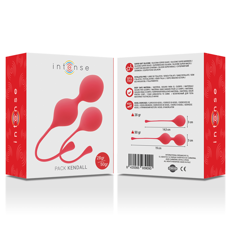 INTENSE - BOLAS KEGEL PACK KENDALL ROJO - Kanerotika SL