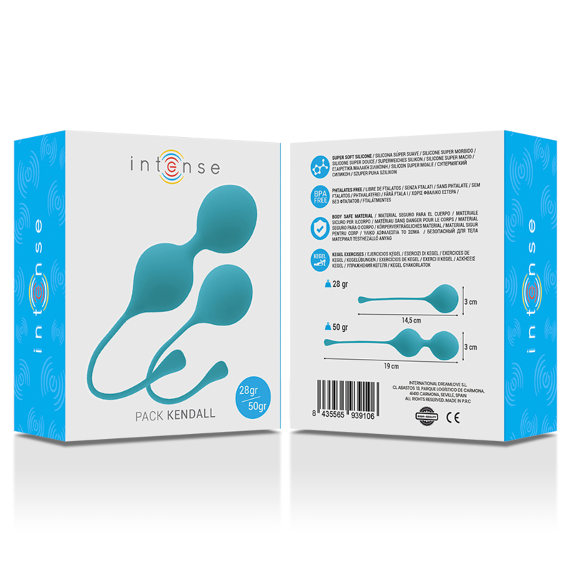 INTENSE - BOLAS KEGEL PACK KENDALL AZUL - Kanerotika SL