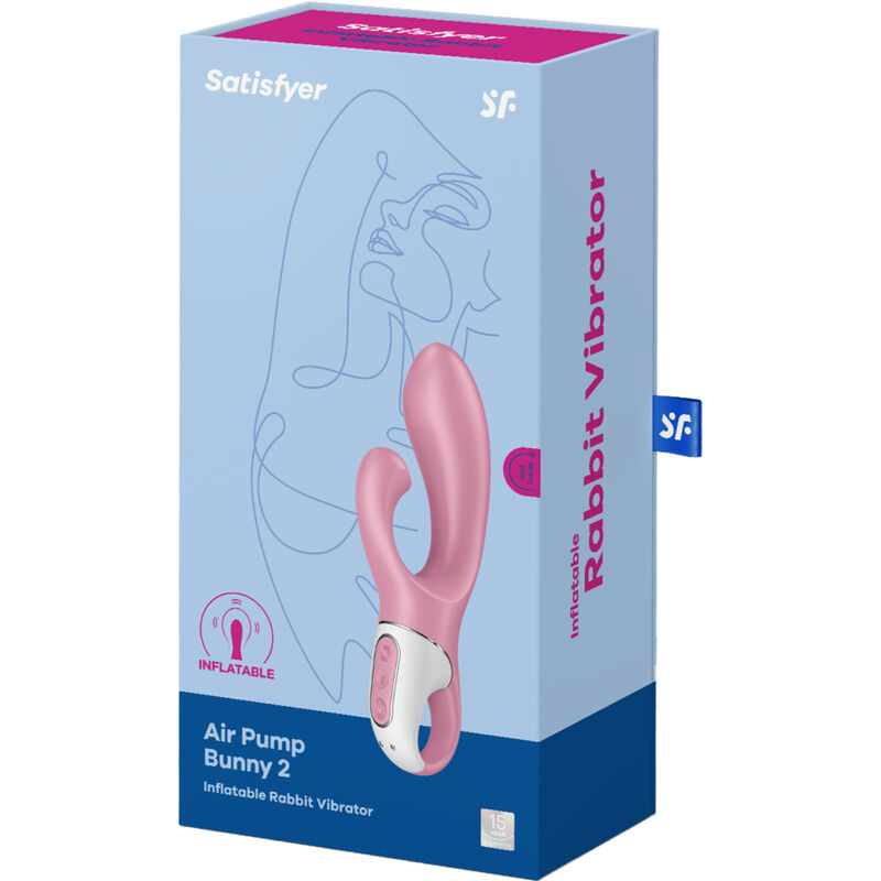 SATISFYER - AIR PUMP BUNNY 2 ROSA - Kanerotika SL