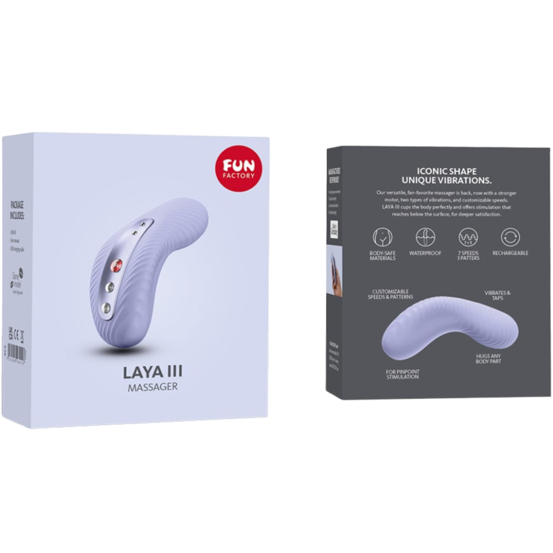 FUN FACTORY - LAYA III VIBRADOR LAY-ON CLITORIS RECARGABLE LILA - Kanerotika SL