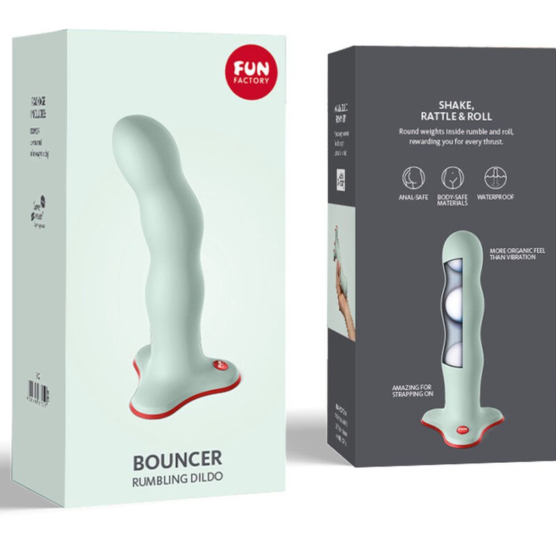 FUN FACTORY - BOUNCER DILDO VERDE SALVIA - Kanerotika SL