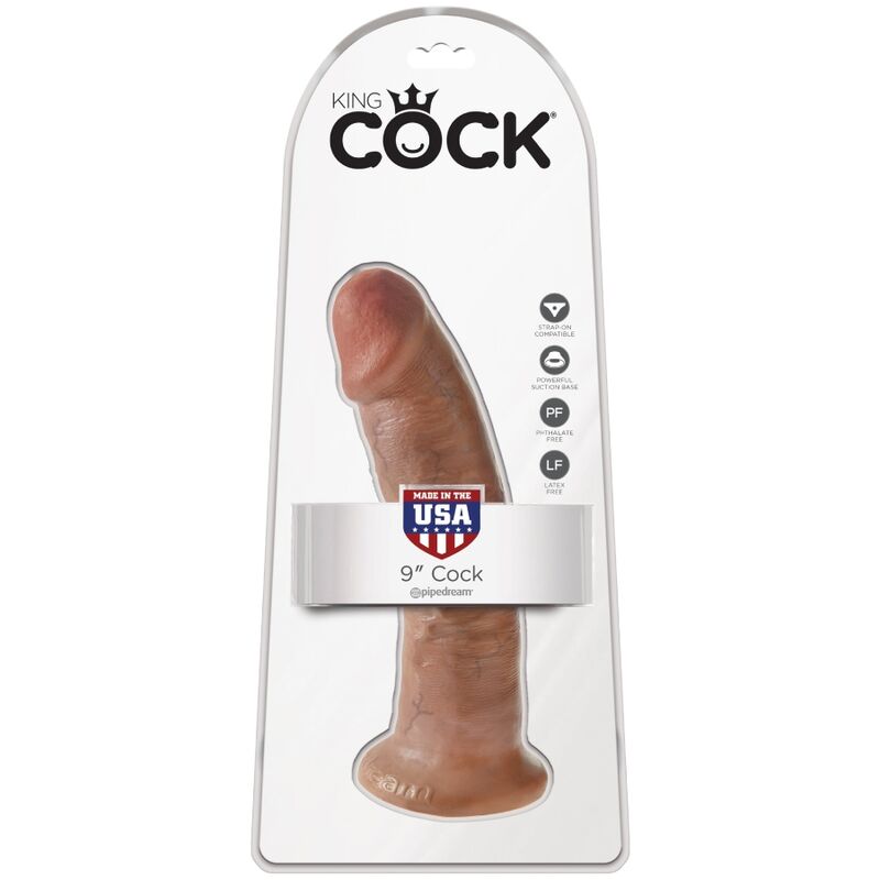 KING COCK - PENE REALISTICO 21.7 CM CARAMELO - Kanerotika SL