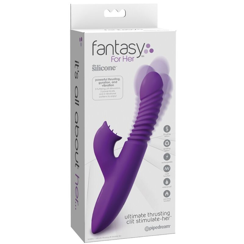 FANTASY FOR HER - ESTIMULADOR CLITORIS CON FUNCION CALOR OSCILACION Y VIBRACION VIOLETA - Kanerotika SL