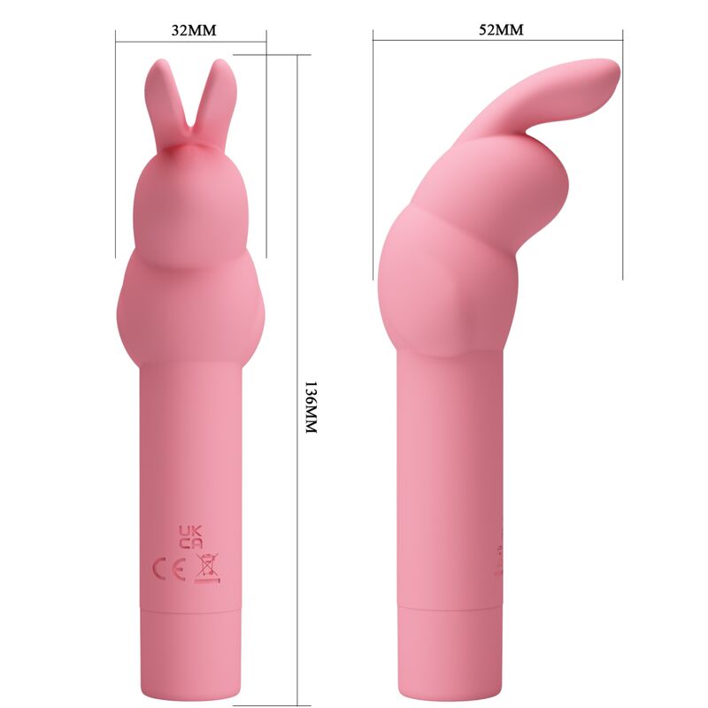 PRETTY LOVE - VIBRADOR DE SILICONA CONEJO ROSA GERARDO - Kanerotika SL