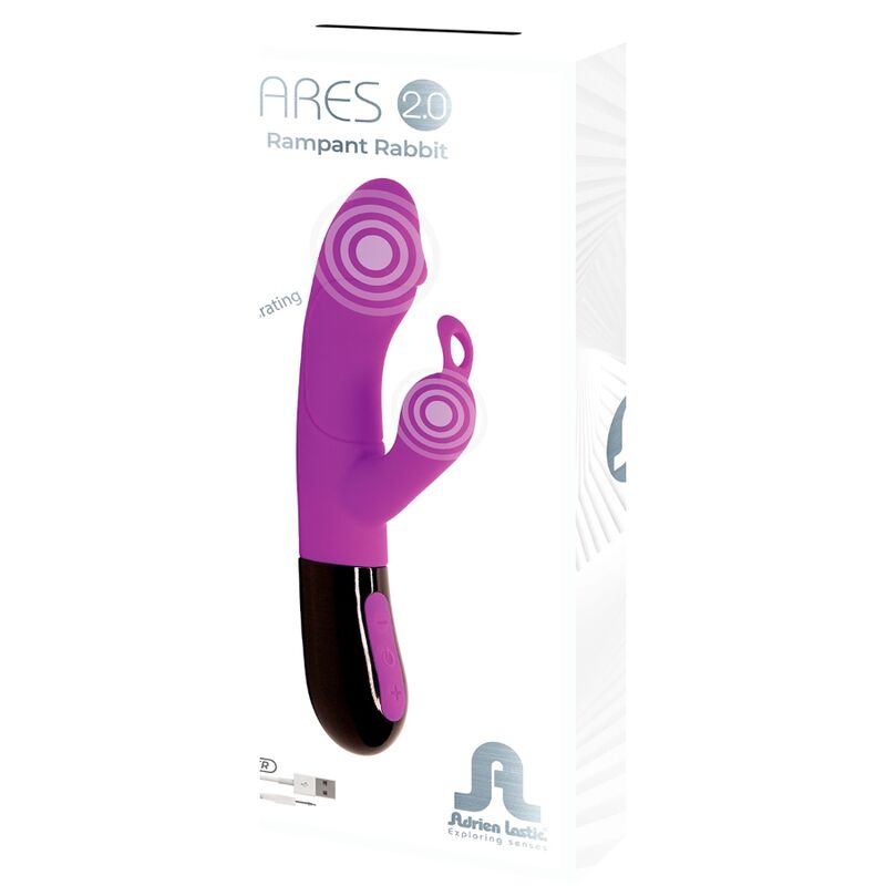 ADRIEN LASTIC - ARES 2.0 VIBRADOR RABBIT VIOLETA - Kanerotika SL