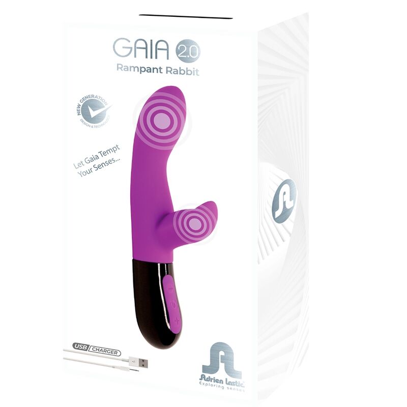 ADRIEN LASTIC - GAIA 2.0 VIBRADOR RABBIT VIOLETA - Kanerotika SL