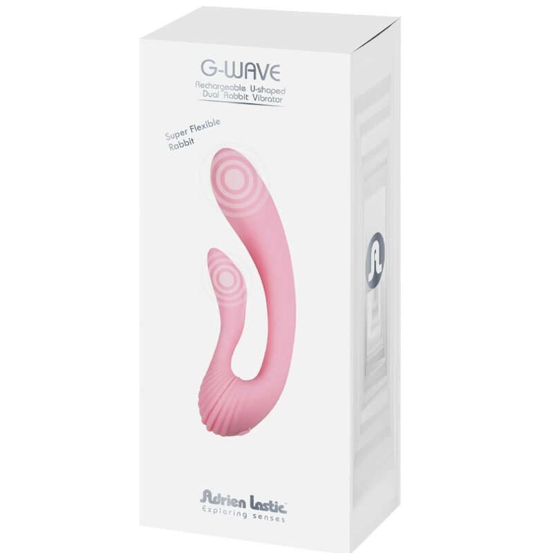 ADRIEN LASTIC - G-WAVE VIBRADOR DUAL RABBIT ROSA - Kanerotika SL