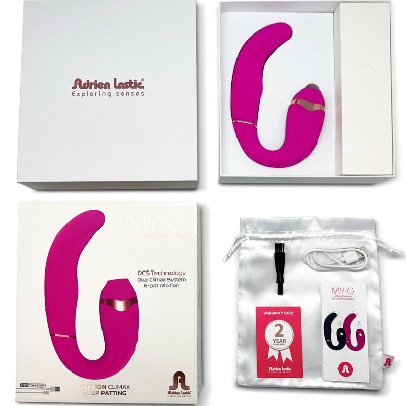 ADRIEN LASTIC - MY·G SUCCIONADOR CLITORIS Y ESTIMULADOR G-SPOT ROSA - Kanerotika SL