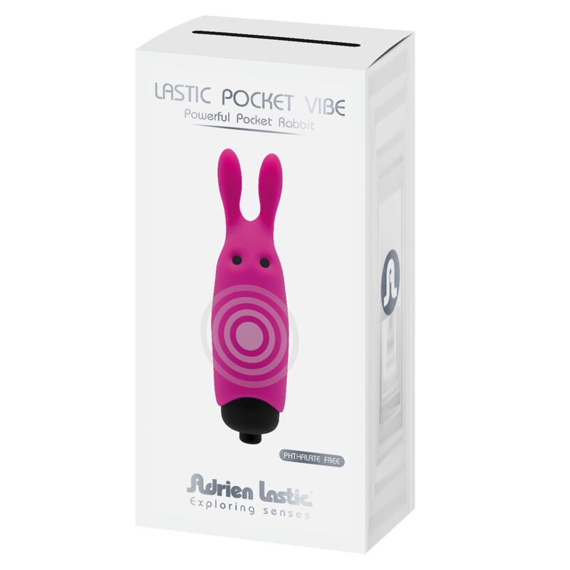 ADRIEN LASTIC - LASTIC POCKET VIBRADOR DE BOLSILLO CONEJO ROSA - Kanerotika SL