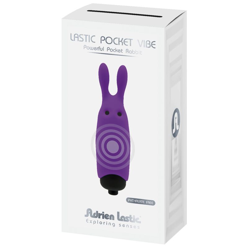 ADRIEN LASTIC - LASTIC POCKET VIBRADOR DE BOLSILLO CONEJO VIOLETA - Kanerotika SL