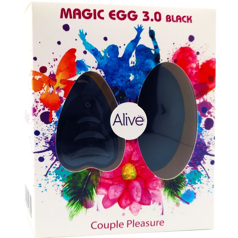 ALIVE - MAGIC EGG 3.0 HUEVO VIBRADOR CONTROL REMOTO NEGRO - Kanerotika SL