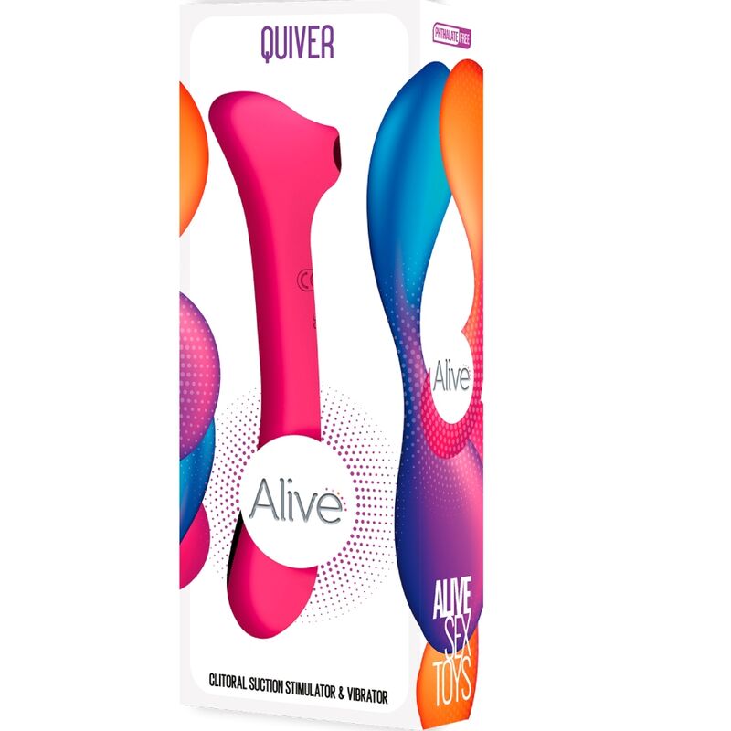 ALIVE - QUIVER SUCCIONADOR & VIBRADOR FUCSIA - Kanerotika SL