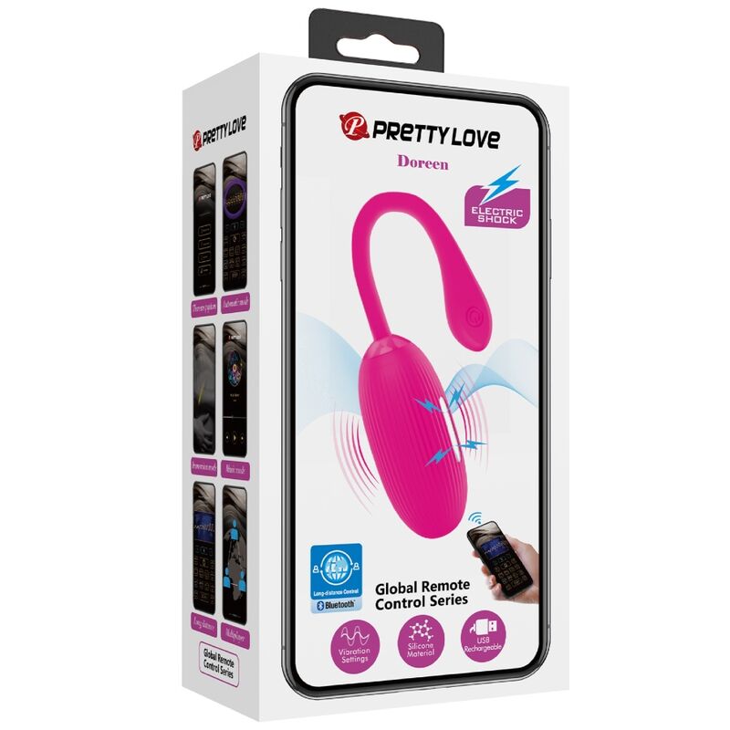 PRETTY LOVE - DOREEN HUEVO VIBRADOR RECARGABLE MAGENTA - Kanerotika SL